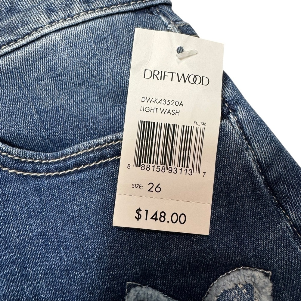 NWT New $148 Driftwood Embroidered Denim Mini Skirt Size 26 - Picture 8 of 8